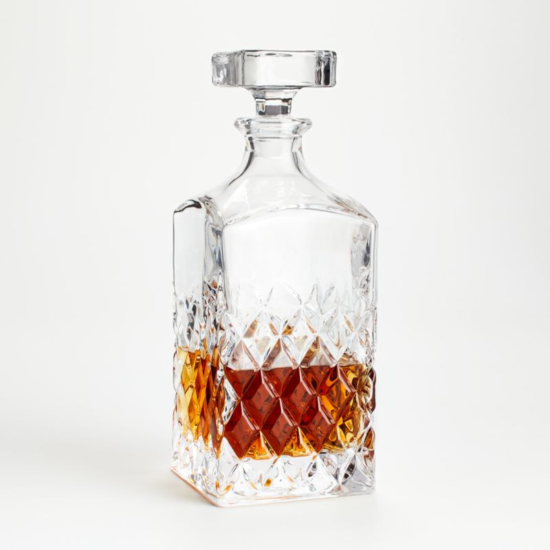 Hatch Cut Glass Decanter + Reviews | Crate and Barrel | Crate & Barrel