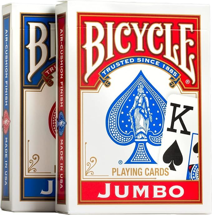 Bicycle Playing Cards, Jumbo Index, 2 Pack | Amazon (US)