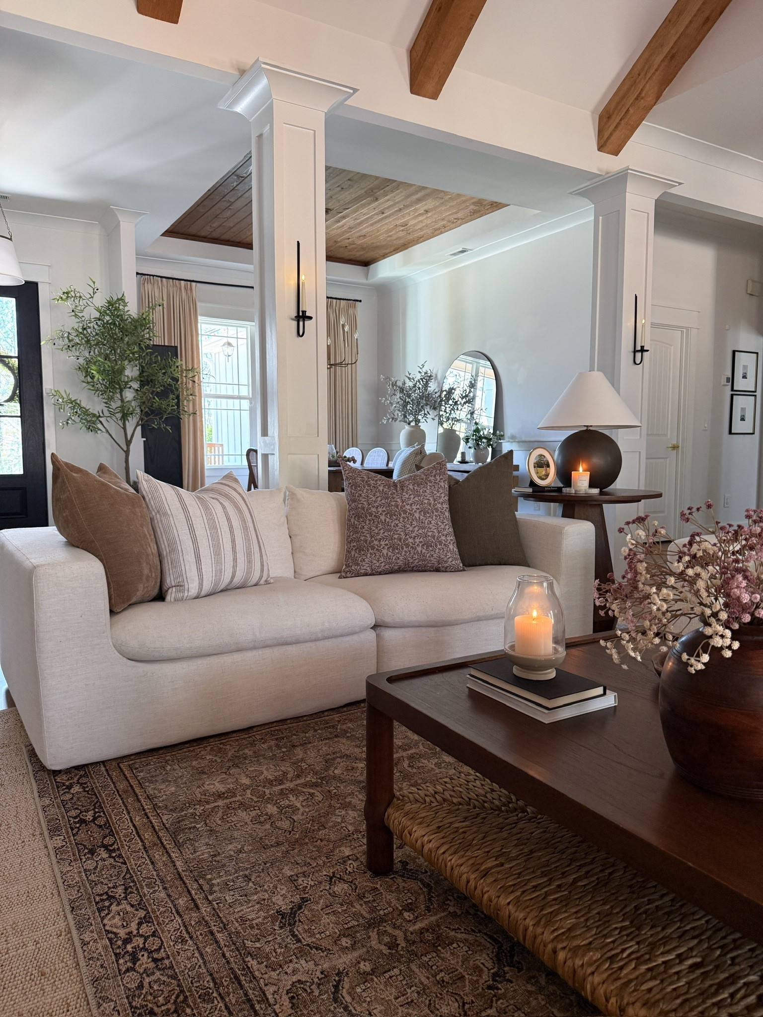 Curated living room with lots of charm, timeless decor, neutral colors, and classic interior style. 🤍

#LTKHome #LTKSeasonal