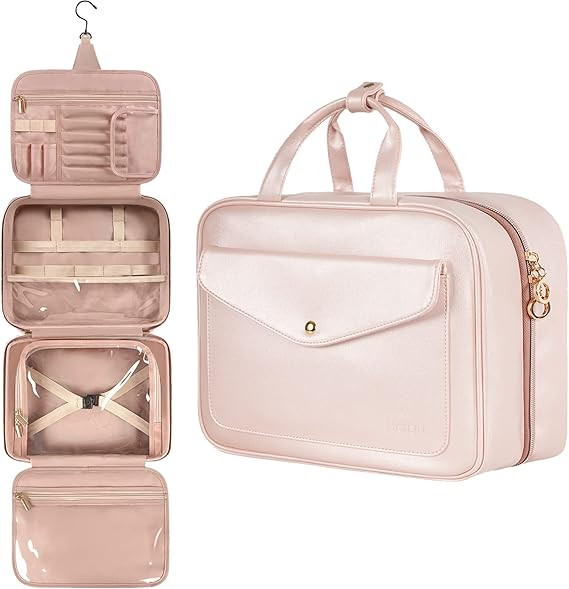 MATEIN Toiletry Bag, Hanging Travel Makeup Bag for Women, Large Waterproof Cosmetic Bags Travel O... | Amazon (US)