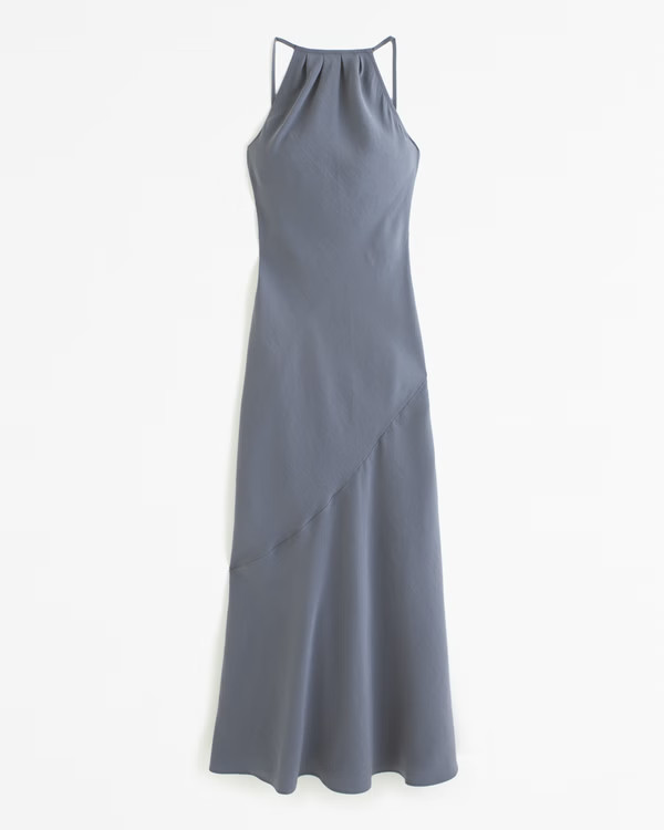 High-Neck Maxi Dress | Abercrombie & Fitch (US)