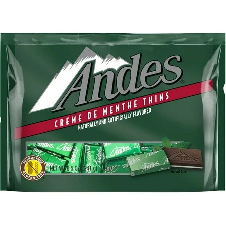 Andes, Crème de Menthe, Mint Chocolate Candy, 8.5 oz. Gluten Free & Peanut Free. Contains Milk. | Walmart (US)