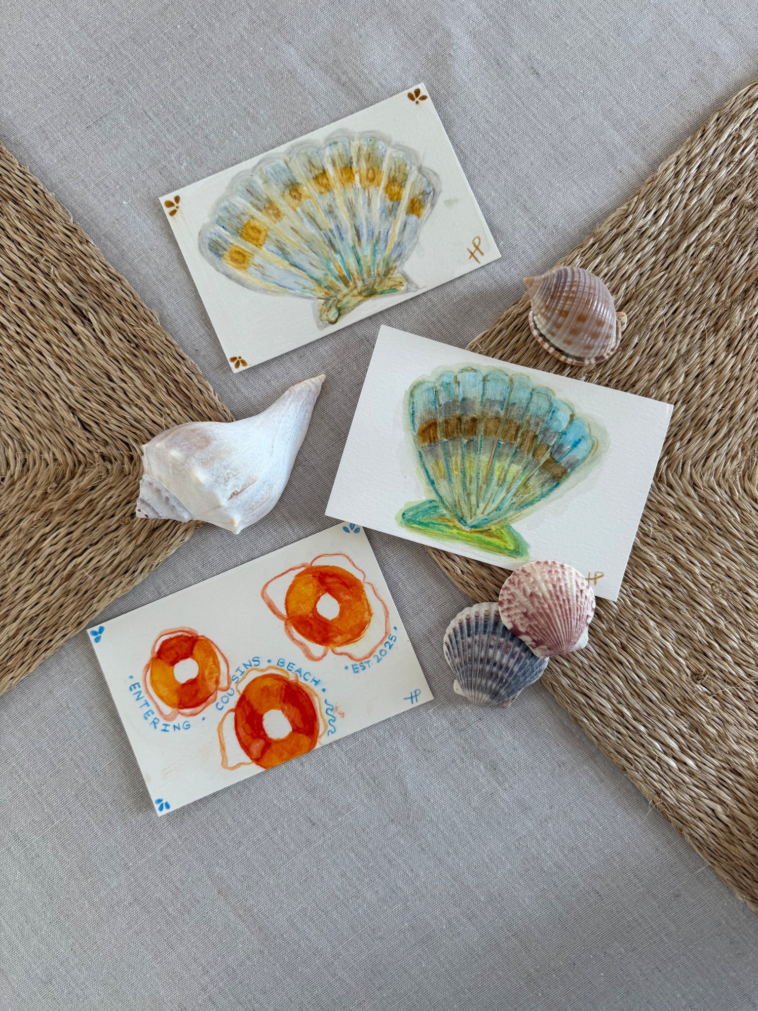 Watercolor post cards are my new favorite craft!! 