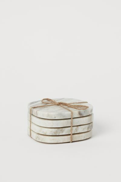 4-pack Marble Coasters | H&M (US + CA)