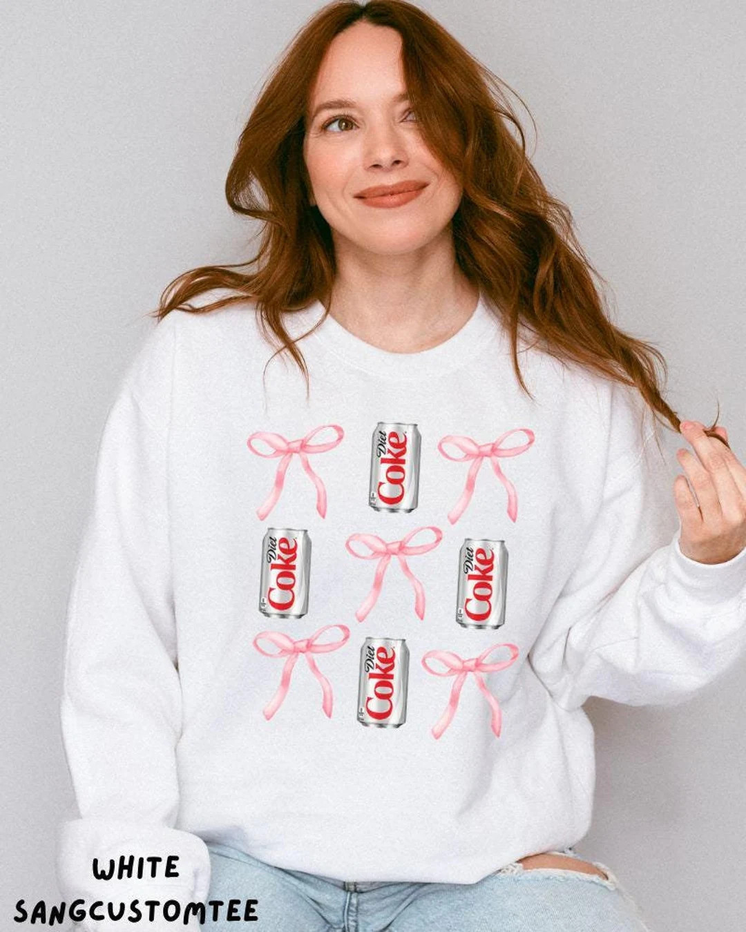 Coquette Bow Sweatshirt, Diet Coke Crewneck, Gift for Her, Diet Coke Lover, I Need A Diet Coke, F... | Etsy (US)