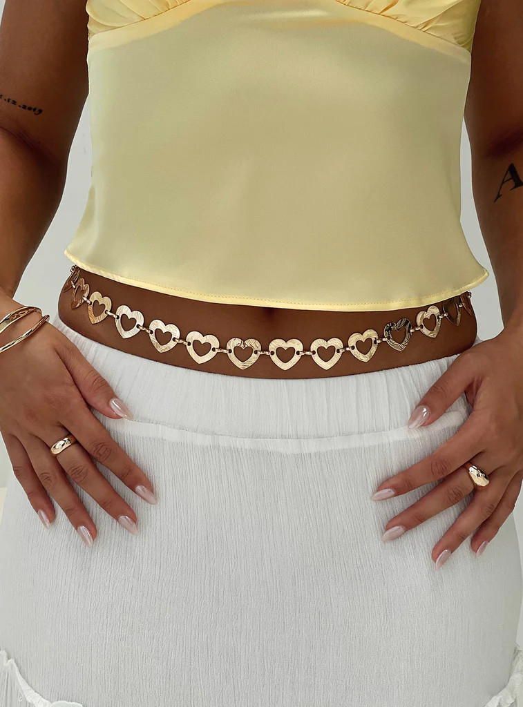 Okar Chain Belt Gold | Princess Polly US
