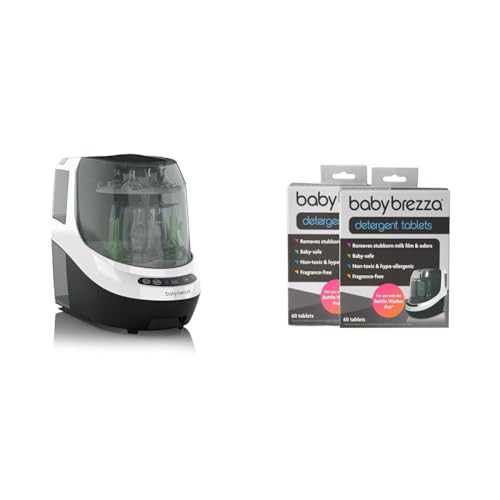 Baby Brezza Bottle Washer Pro - Baby Bottle Washer, Sterilizer + Dryer & Official Detergent Soap Tablets for Baby Brezza Bottle Washer Pro, 120 Tablets | Amazon (US)