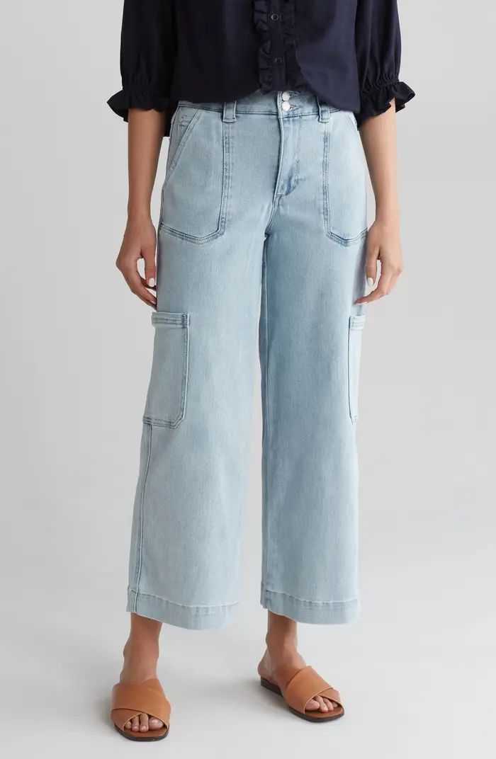 High Waist Ankle Wide Leg Carpenter Jeans | Nordstrom Rack