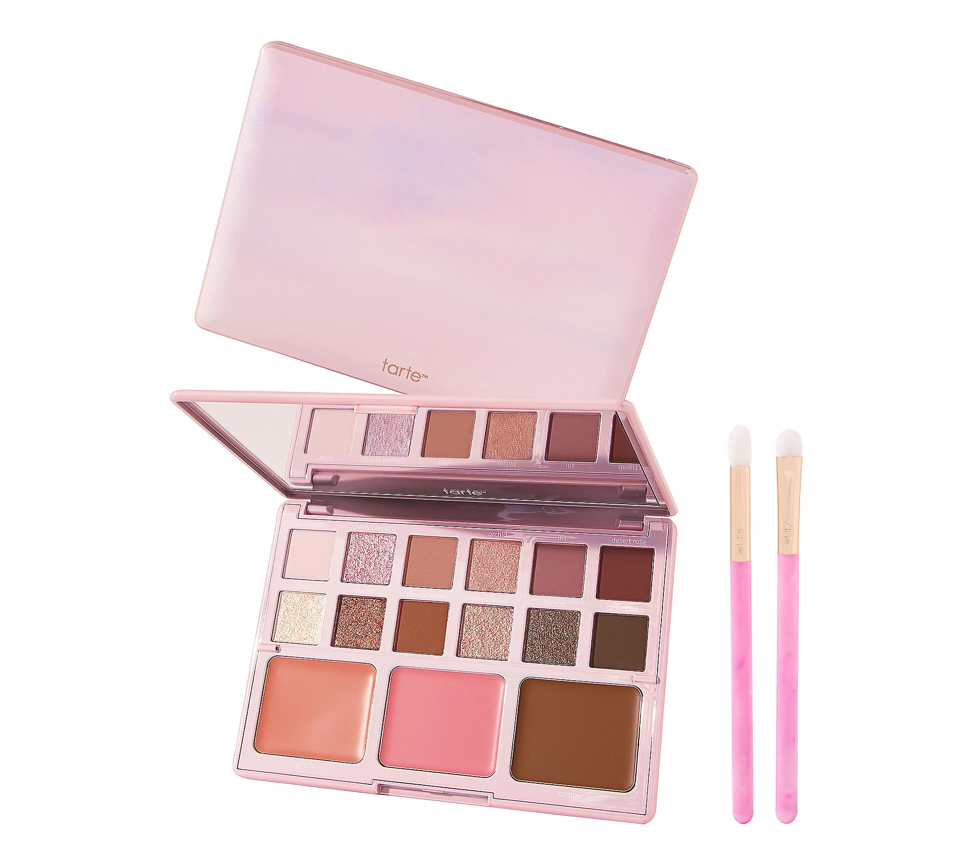 tarte maracuja juicy eye & cheek palette w/ brushes | QVC