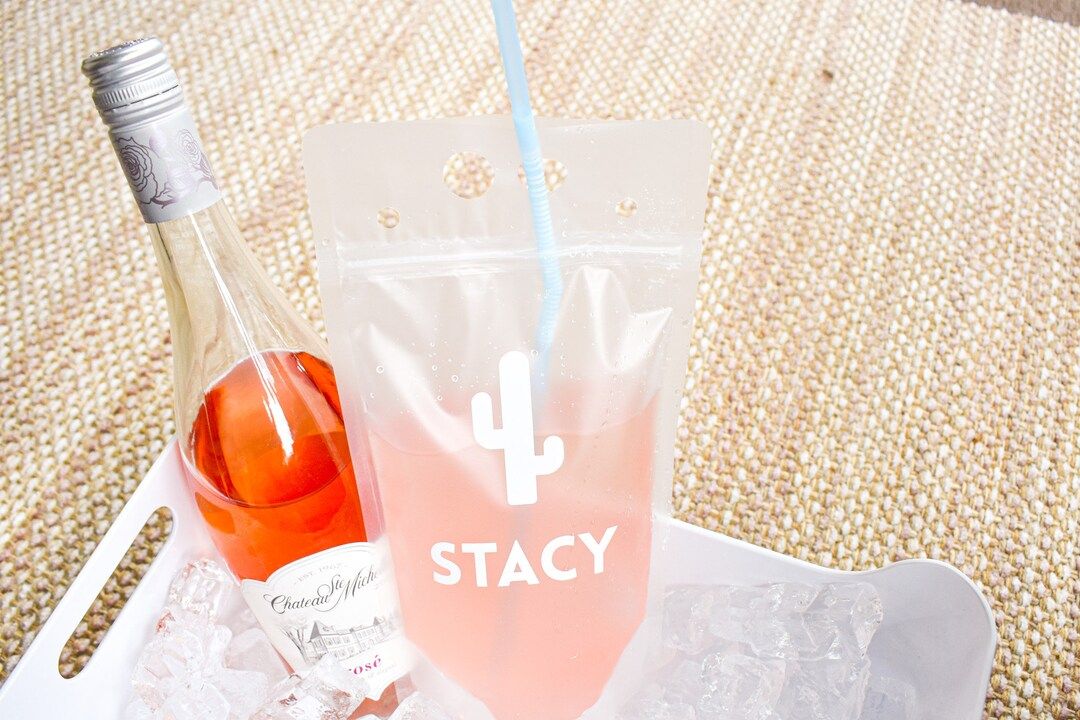 Personalized Drink Pouch, Scottsdale Bachelorette Party Favors, Desert Themed Bachelorette Party,... | Etsy (US)