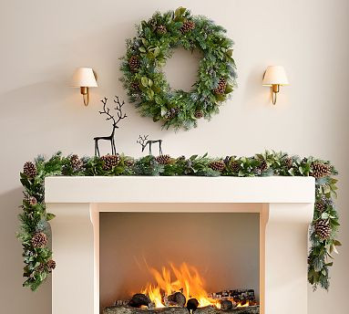 Rustic Pine and Berry Wreath | Pottery Barn (US)