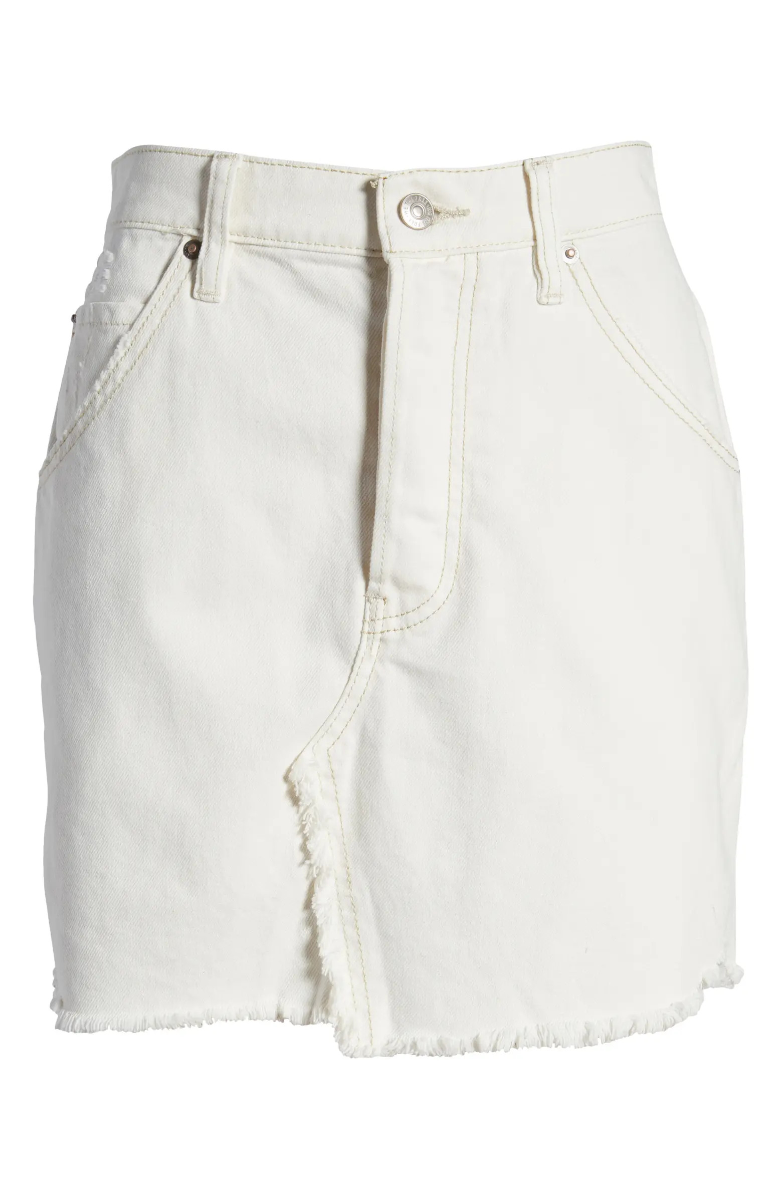 Free People Brea Cutoff Denim Skirt | Nordstrom | Nordstrom