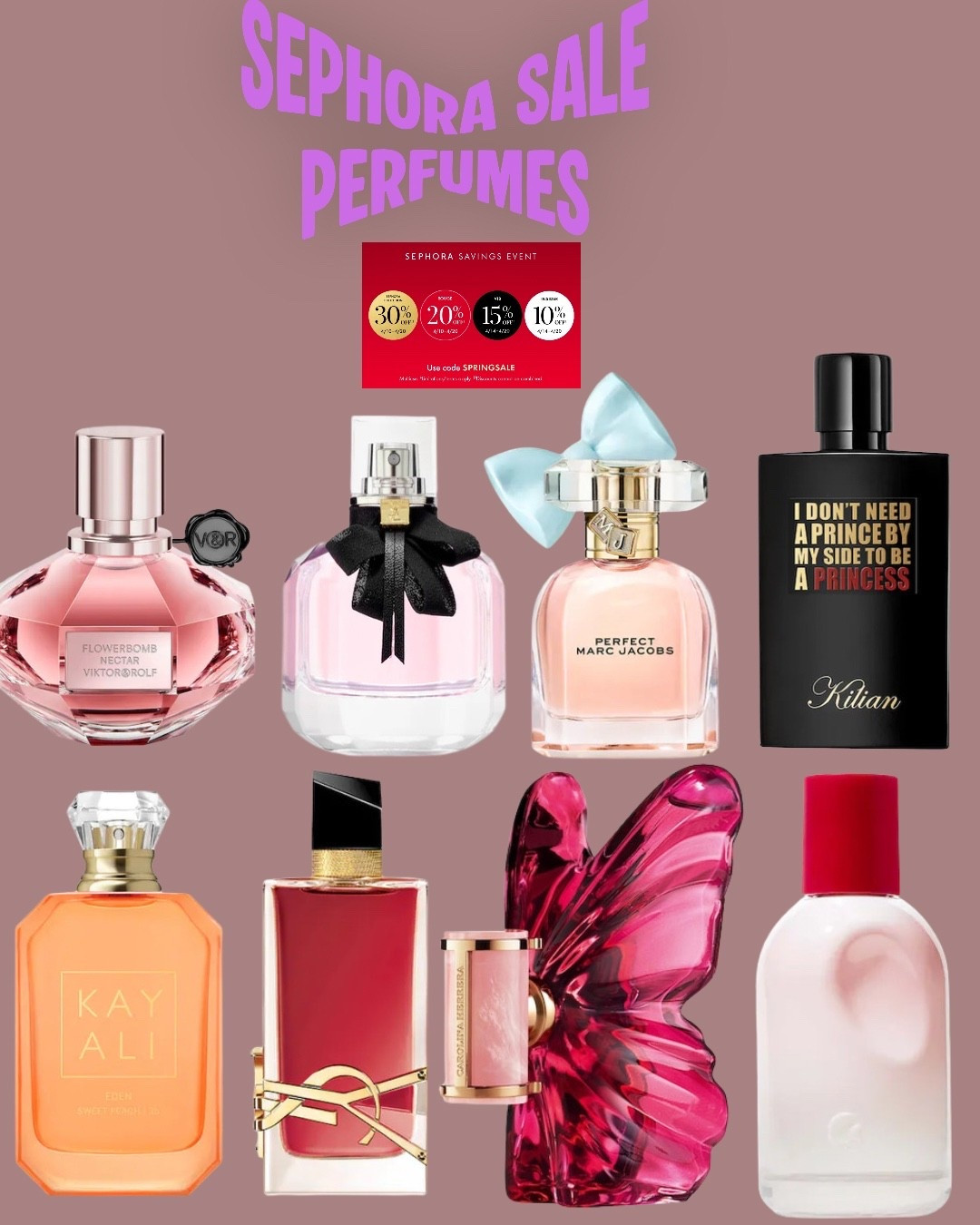 Sephora sale perfume recommendations. Perfect for spring and summer! 

#LTKBeauty #LTKootd #LTKSaleAlert