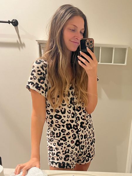 Target leopard pajamas. Wearing small. 

#LTKunder50 #LTKGiftGuide