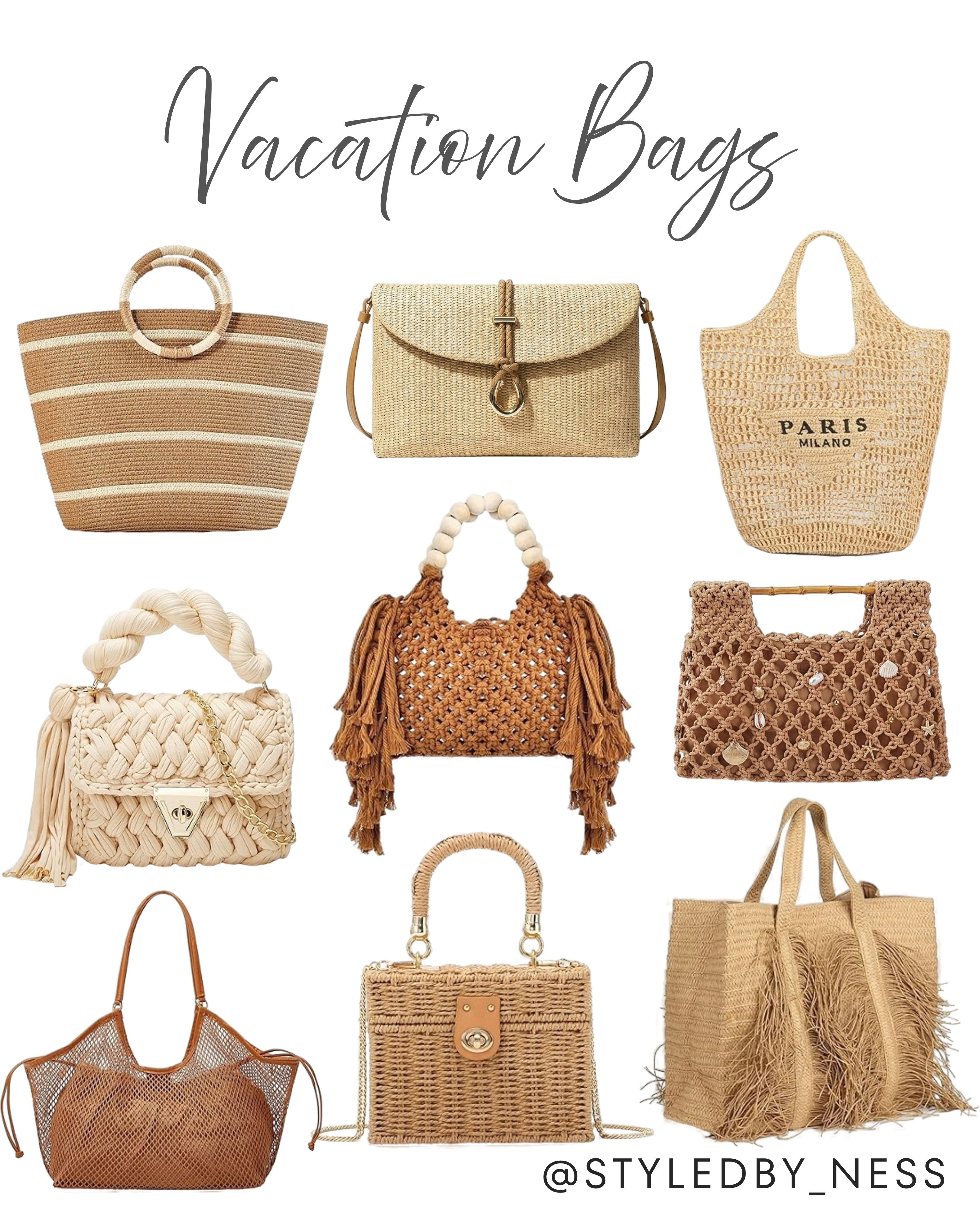 Upgrade your travel style with these essential vacation bags. Perfectly designed to combine functionality and chic design, these pieces are a must-have for your next getaway. Save this post and click the link in bio to shop these vacation favorites! #VacationStyle #TravelBags #ResortWear 

 #LTKdayinmylife #LTKgrwm #LTKootd