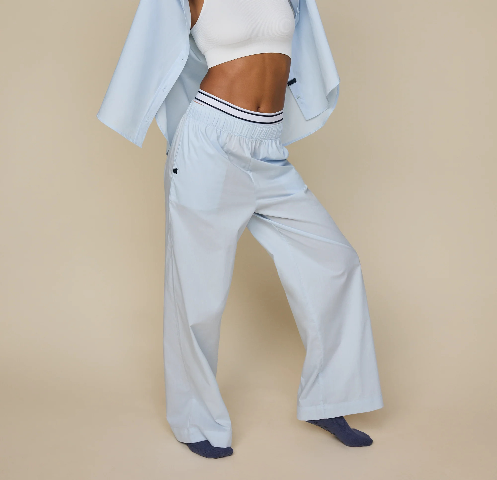 Classic Poplin Pajama Pants | Harper Wilde