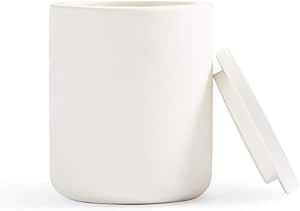 Iron Lily Concrete Candle Jar Holder (Empty) Mini Matte Handmade Cylinder Home Décor for DIY Can... | Amazon (US)