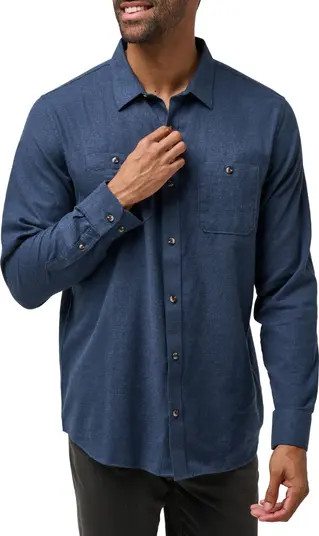 TravisMathew Cloud Flannel Button-Up Shirt | Nordstrom | Nordstrom