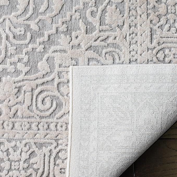 SAFAVIEH Reflection Collection Area Rug - 9' x 12', Light Grey & Cream, Vintage Distressed Design... | Amazon (US)