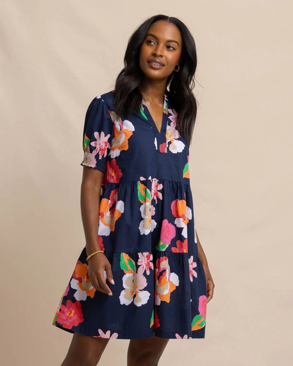 Mina Garden Splendor Tiered Dress | Southern Tide