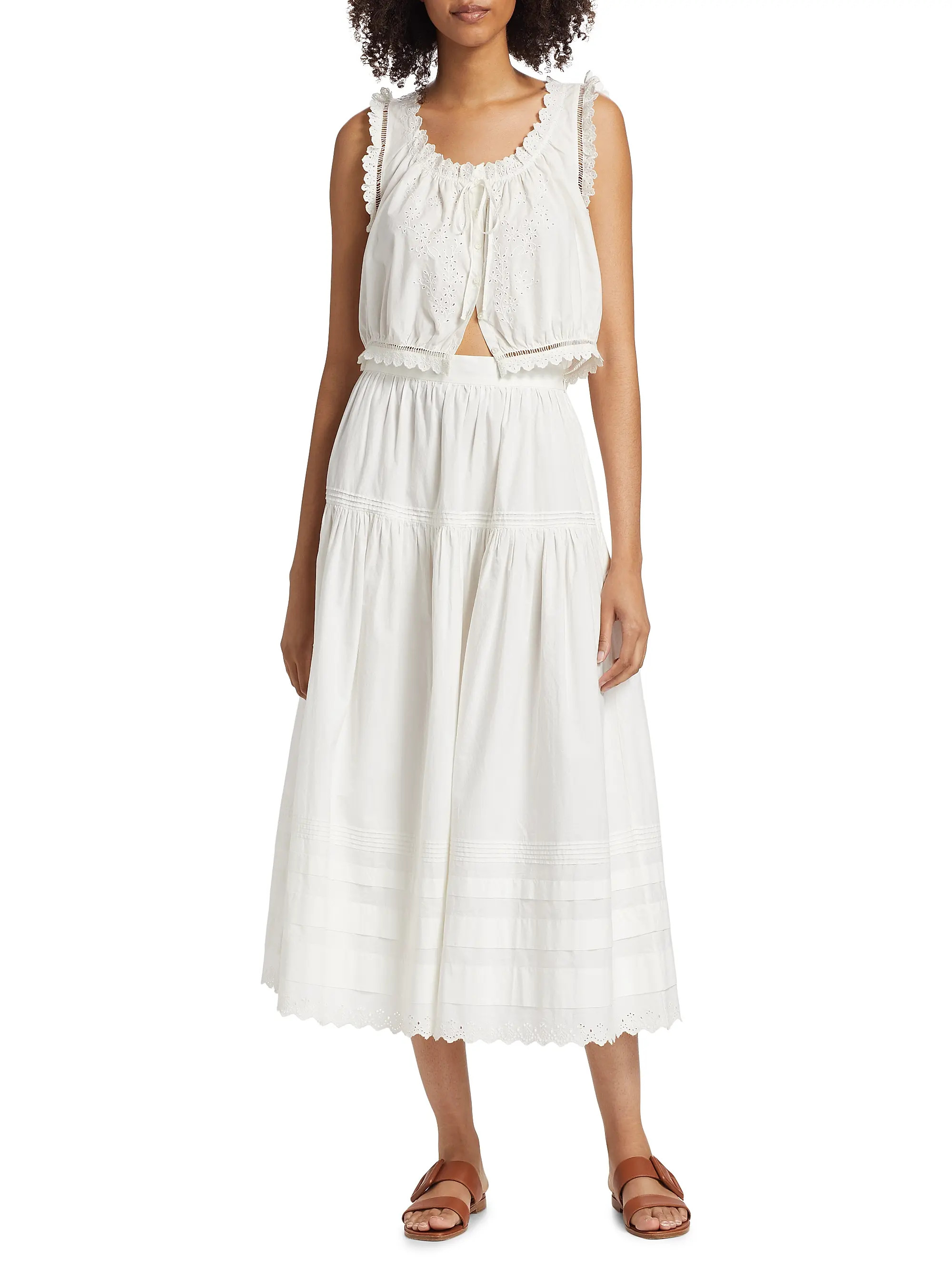 Traveler Cotton Crop Top | Saks Fifth Avenue