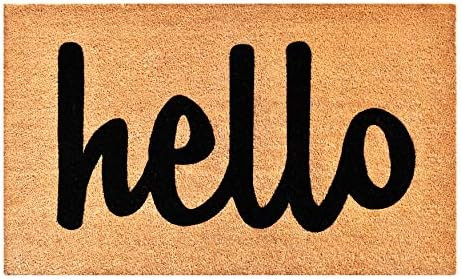 Calloway Mills 100342436NBS Hello Doormat, 24" x 36", Natural/Black | Amazon (US)