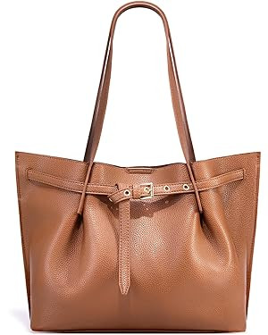 Montana West Tote Bag for Women Designer Purses and Handbags with Belted Detailing | Amazon (US)