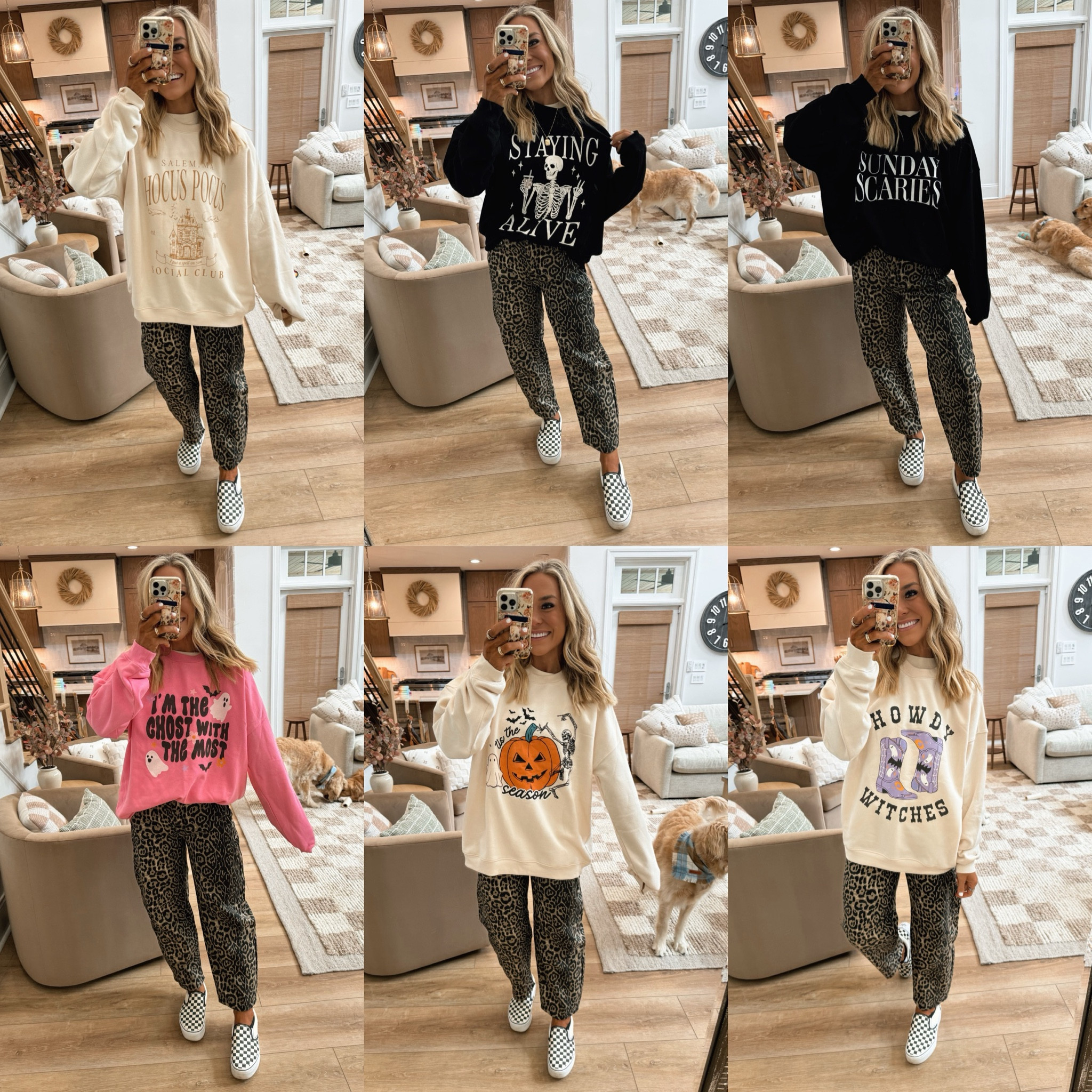 spooky szn is here🙌🏼🎃🍂👻 LOVING these Pink Lily graphic crewnecks! HOLLEYR20 gets you 20% off sitewide!🤎I like to do an XL for an oversized fit! 

Halloween fashion / fall fashion / casual graphic crewnecks / pink lily / Halloween graphic Crewneck / fall casual style / Holley Gabrielle 

#LTKStyleTip #LTKSaleAlert #LTKFindsUnder50