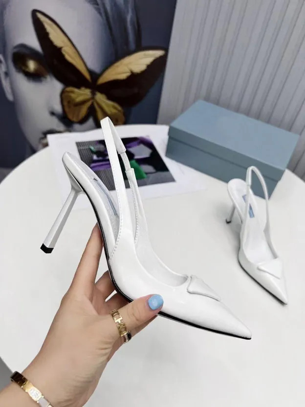 Women's latest formal dress pointed shoes Square heel height 7.5cm leather outsole fashion sexy s... | DHGate
