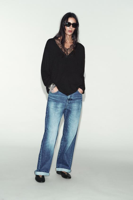 LACE KNIT JUMPER | Zara US