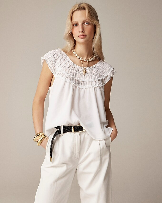 Rosalie top in cotton voile | J. Crew US