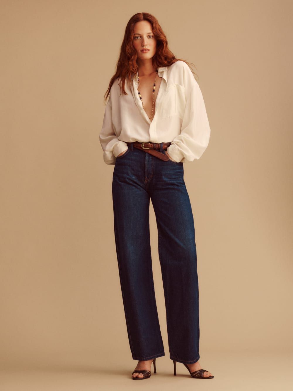 Magnolia Mid Rise Bow Jeans | Reformation (US & AU)