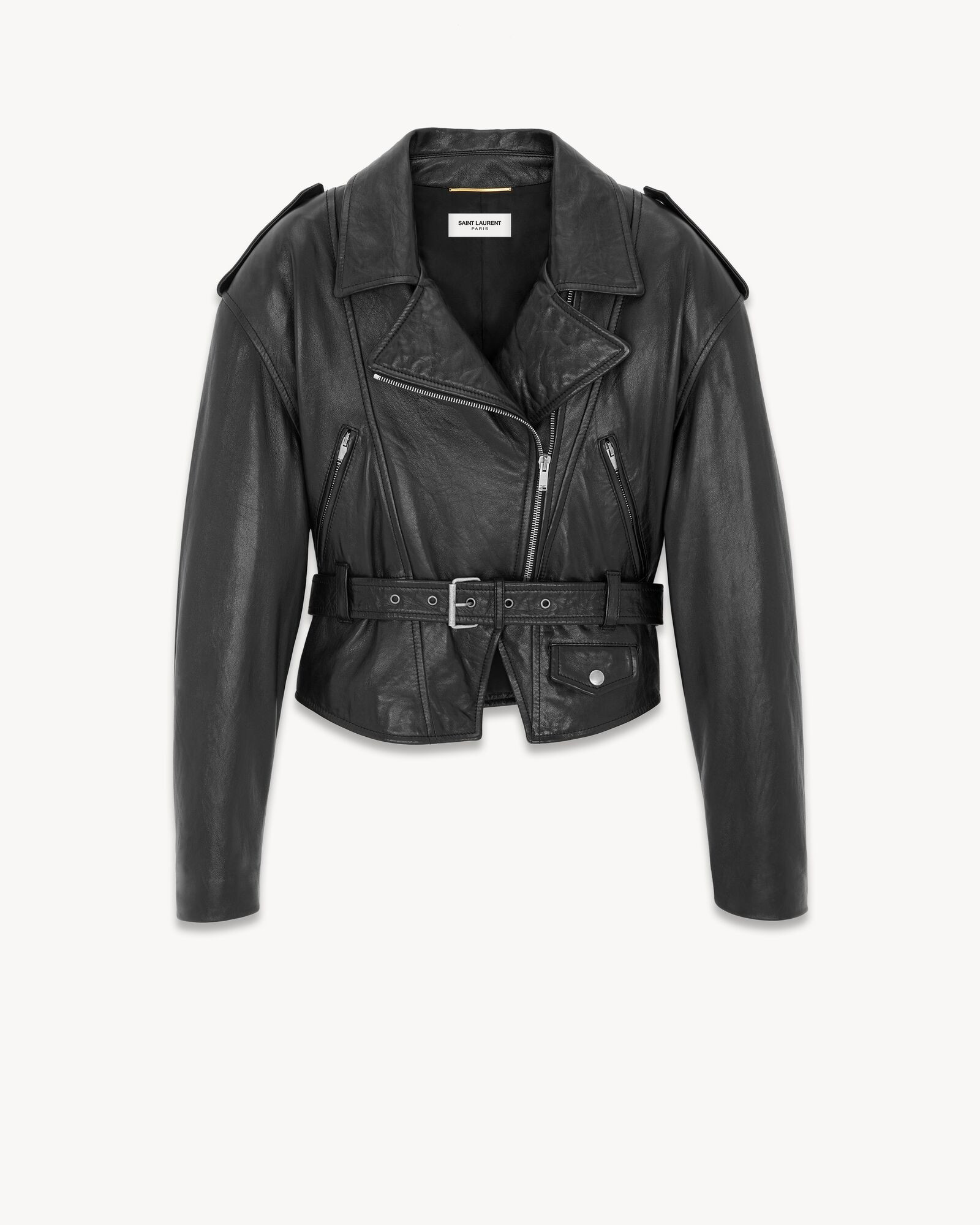biker jacket in lambskin | Saint Laurent Inc. (Global)