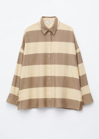 Oversized Shirt - Beige/Striped - Shirts - & Other Stories US | & Other Stories - US