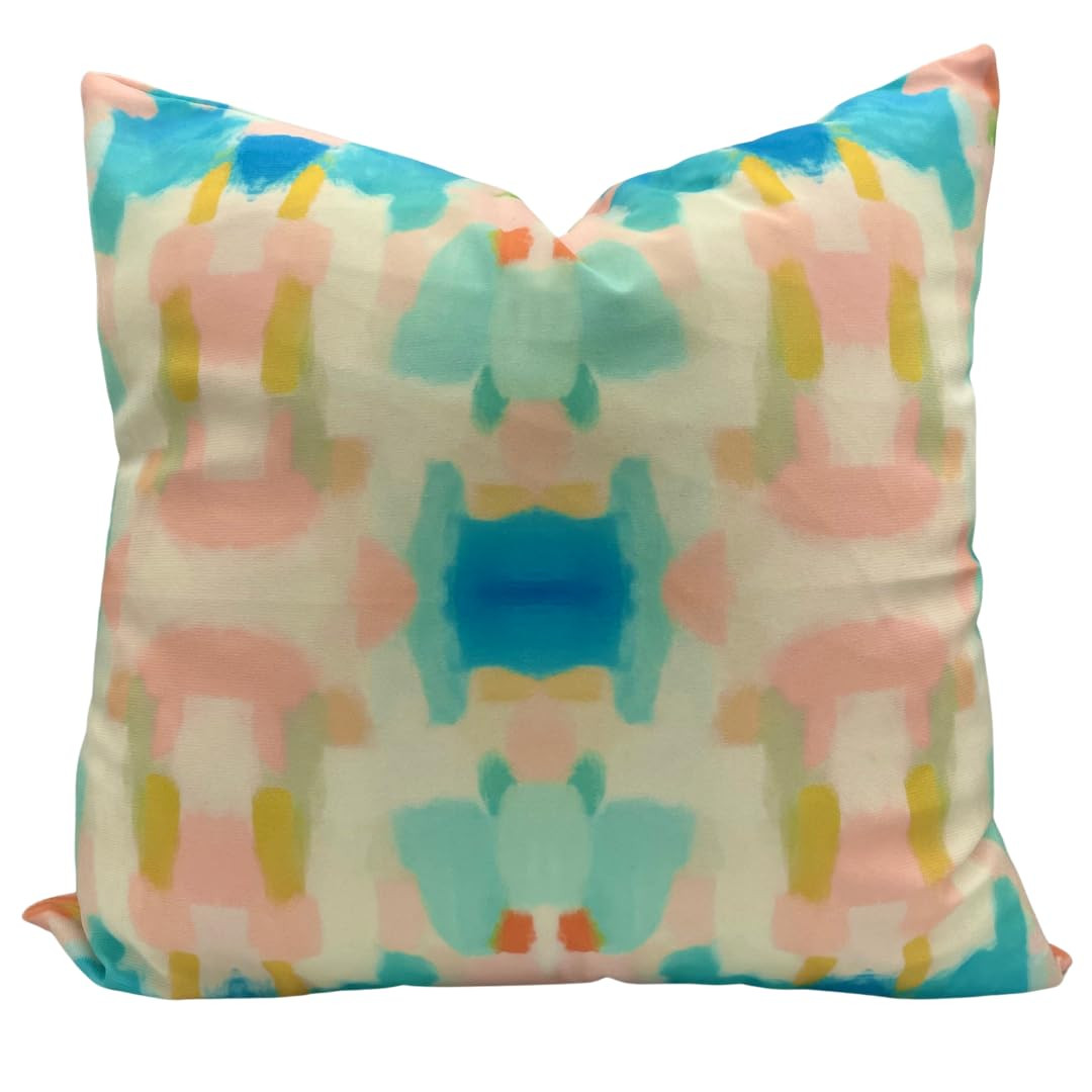 Abstract Watercolor Throw Pillow Cover - 20"x20" - 12"X20" - 14"x36" - Bright Multicolor Boho Dec... | Amazon (US)