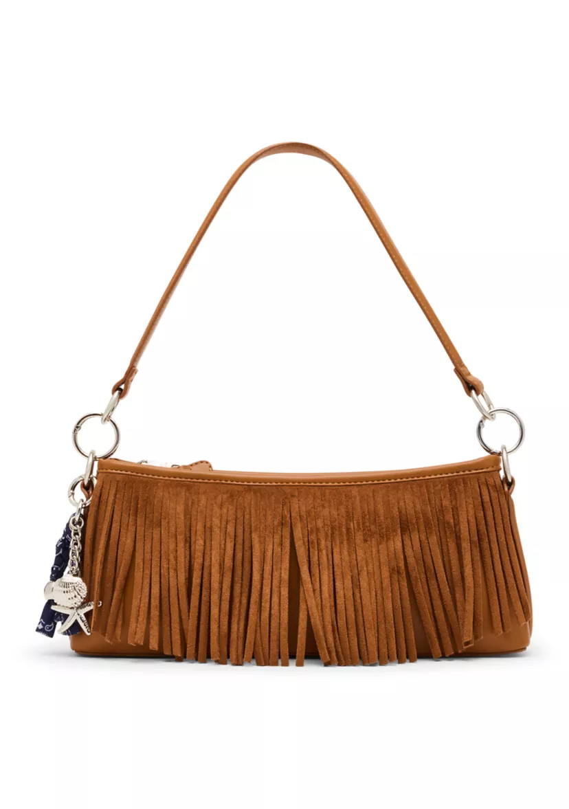 Dakota Fringe Suede Shoulder Bag | Belk