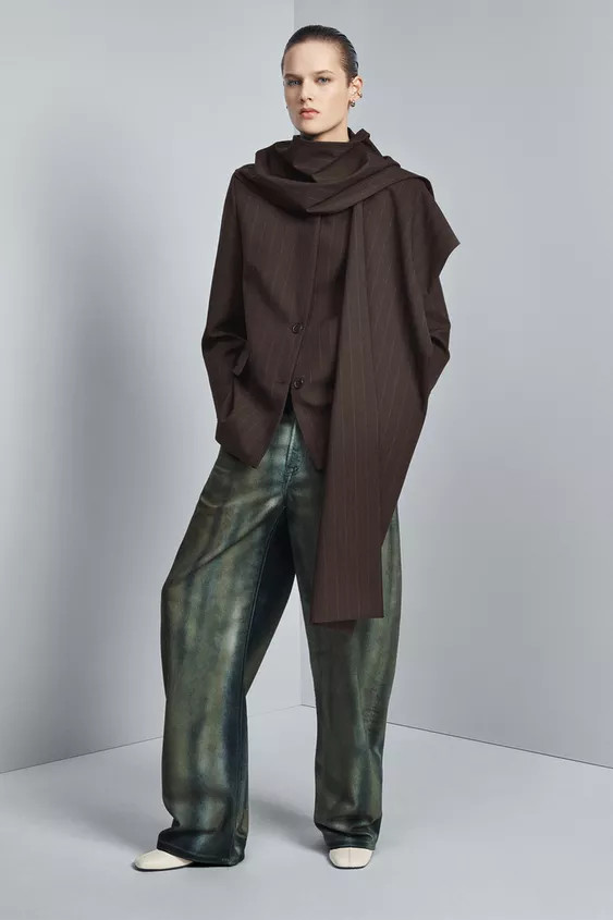 NADELSTREIFENBLAZER MIT SCHAL – ZW COLLECTION LIMITED EDITION | Zara DE