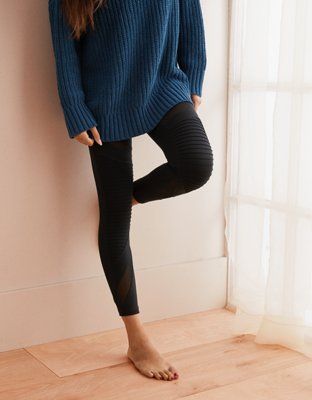 Aerie Move High Waisted Moto 7/8 Legging | American Eagle Outfitters (US & CA)
