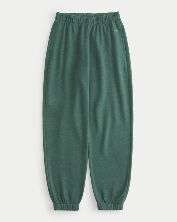 Women's Fleece Icon Dad Joggers | Women's Bottoms | HollisterCo.com | Hollister (US)