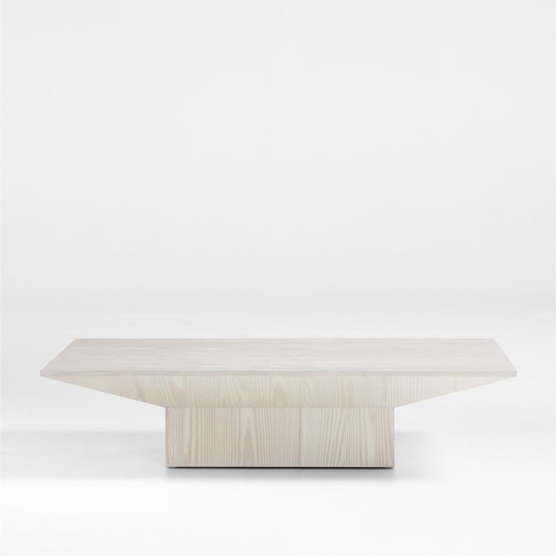 Icon Rectangular Pine Wood Coffee Table | Crate & Barrel | Crate & Barrel