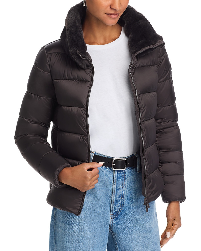 Save The Duck Mei Faux Fur Collar Coat | Bloomingdale's (US)