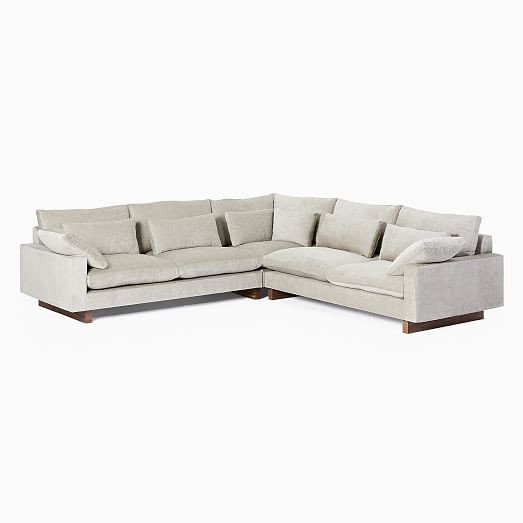 Harmony 3-Piece L-Shaped Sectional (112") | West Elm (US)