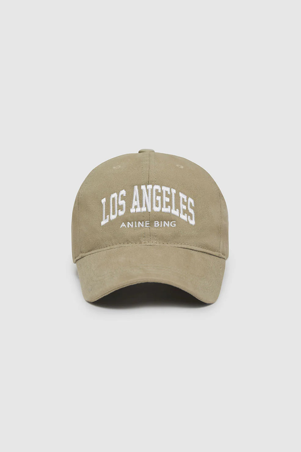 ANINE BING Jeremy Baseball Cap University Los Angeles in Green Khaki | Anine Bing
