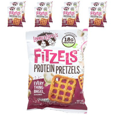Lenny & Larry's Fitzels™, Protein Pretzels, Everything Bagel , 8 Packs, 3 oz (85 g) Each | Target