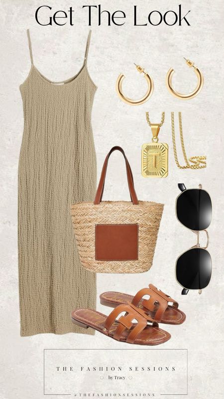 Summer Outfit | Summer Dress | Sandal | Woven Bag |

#LTKunder100 #LTKFind #LTKstyletip