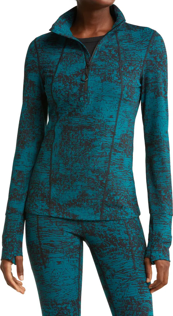 Basalt Jacquard Half Zip Running Top | Nordstrom