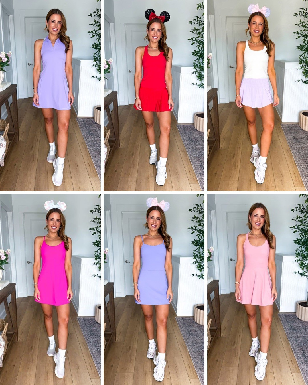 Amazon Disney outfits. Amazon athleisure. Amazon active wear. Amazon athletic dresses. Mom outfits. Baseball mom. Baseball outfits. Weekend outfits. Golf dresses. Golf outfits. Pleated athletic skirt. Amazon workout tank tops. On Cloudnova form 2 sneakers are TTS. New balance 574 are TTS. New balance 9060 are TTS. 

*I am 5’3, 110, 32b. Wearing smallest size in each (either XXS or XS). 


#LTKShoeCrush #LTKActive #LTKTravel