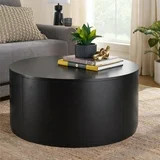 Better Homes & Gardens Miller Drum Coffee Table, Black | Walmart (US)