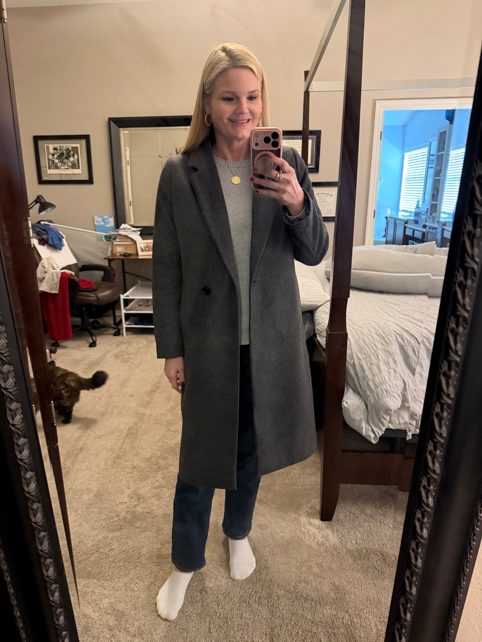 Coat is so good! From Quince. Wearing the size small and comes in other colors  

#LTKOver40 #LTKootd #LTKSeasonal