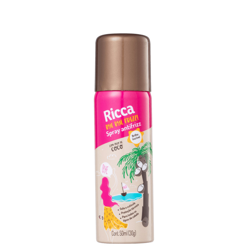 Ricca Bye Bye Frizz!
             - Spray Anti-Frizz 50ml | Beleza Na Web (BR)